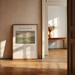 Póster Lo Grande Que Eres Art Art Vintage Mínimo Hymn Wal