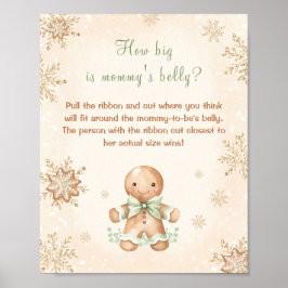 Póster Lo grande que son los Navidades de Baby Shower de