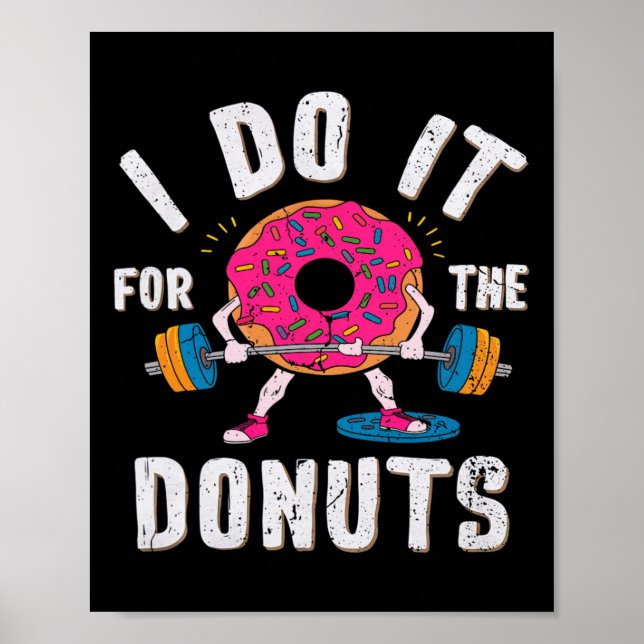 Póster Lo Hago Por El Trabajo De Donuts (Frente)