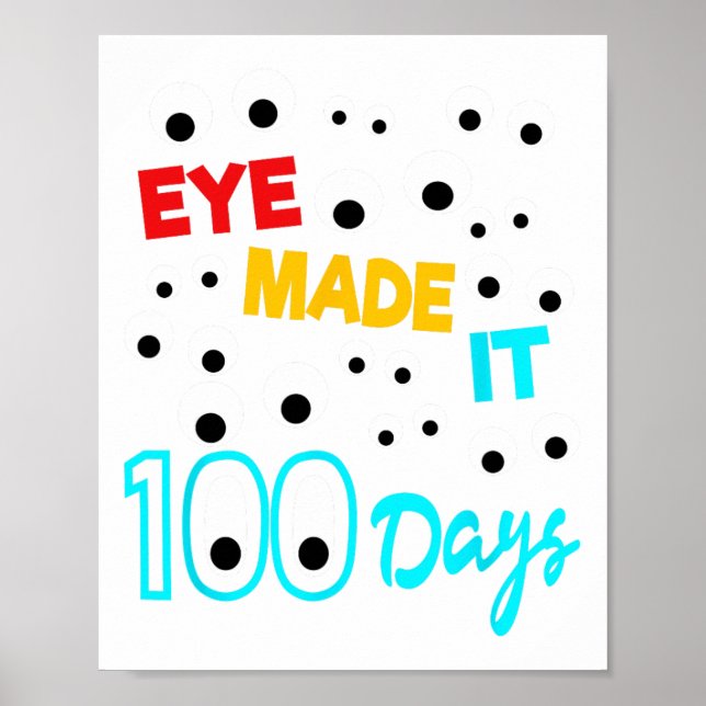 Póster Lo Hicieron 100 Días 100 Días De Estudiante Escola (Frente)