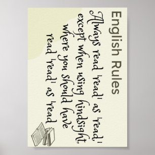 Póster Lo lee como leído o leído