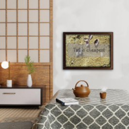 Póster Lo más barato es decir poster