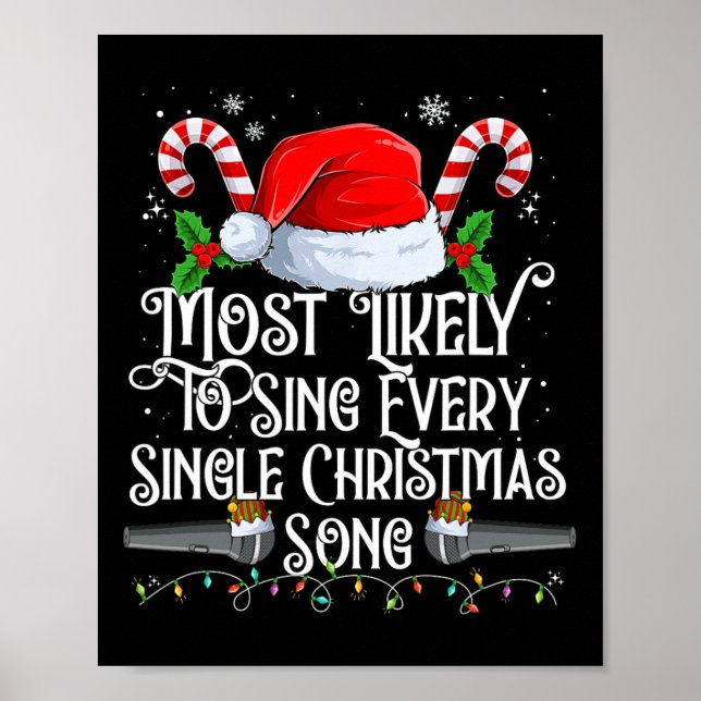 Póster Lo Más Probable De Cantar Canciones De Navidades E (Frente)