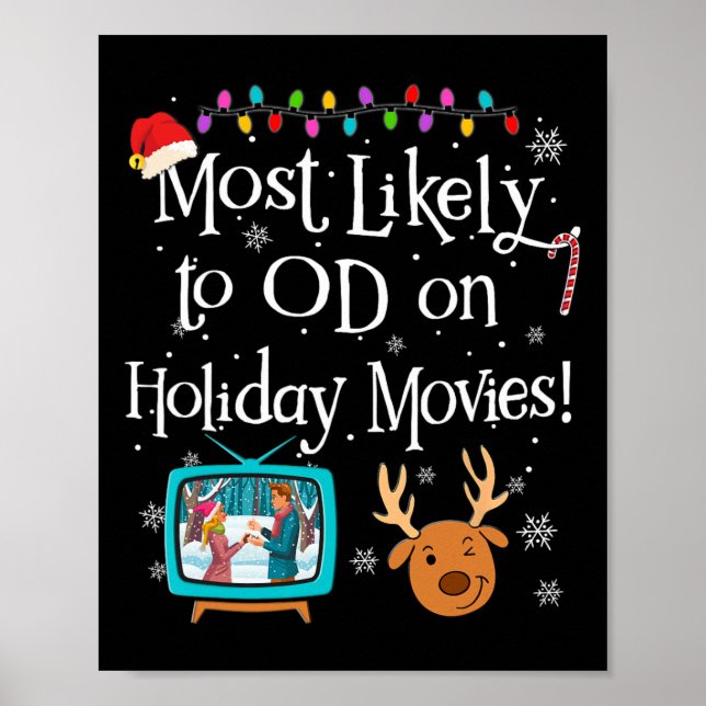 Póster Lo Más Probable De Od En Las Películas De Navidade (Frente)