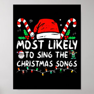 Póster Lo Más Probable Es Cantar A Los Navidades De Canci
