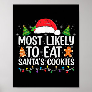 Póster Lo Más Probable Es Comer A La Familia De Navidades