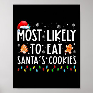 Póster Lo Más Probable Es Comer A Los Navidades Familiare