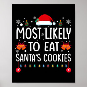 Póster Lo Más Probable Es Comer A Los Navidades Familiare