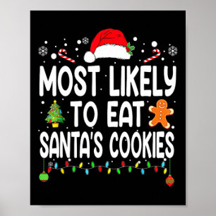 Póster Lo Más Probable Es Comer A Los Navidades Familiare