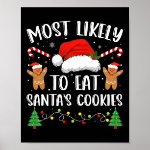 Póster Lo Más Probable Es Comer A Los Navidades Familiare