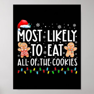 Póster Lo Más Probable Es Comer A Todos Los Navidades De 