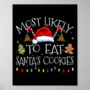 Póster Lo Más Probable Es Comer Navidades Divertidos De A