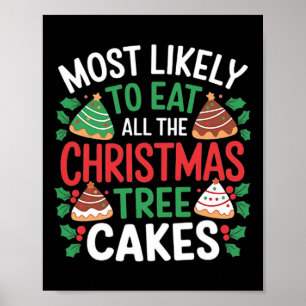 Póster Lo Más Probable Es Comer Todos Los Pasteles De Árb