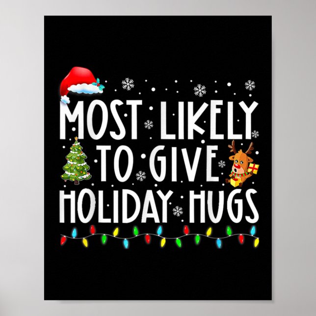 Póster Lo Más Probable Es Dar Vacaciones A Los Navidades  (Frente)
