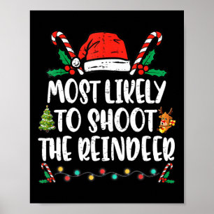 Póster Lo Más Probable Es Disparar A Los Navidades De La 