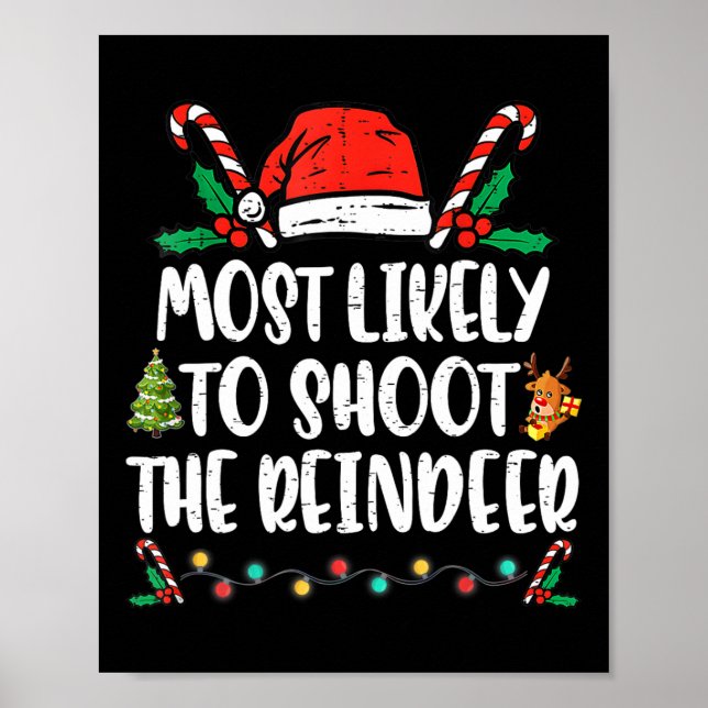 Póster Lo Más Probable Es Disparar A Los Navidades De La  (Frente)