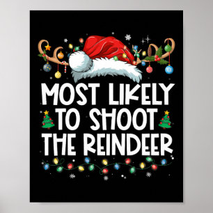 Póster Lo Más Probable Es Disparar A Los Navidades De La