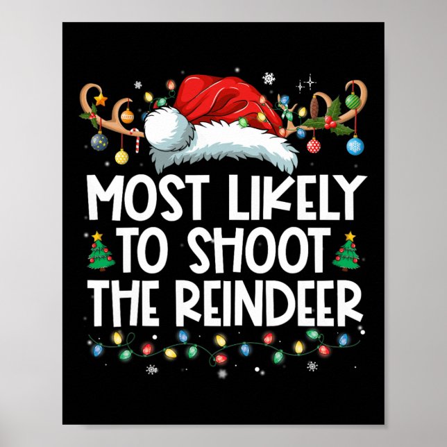 Póster Lo Más Probable Es Disparar A Los Navidades De La  (Frente)