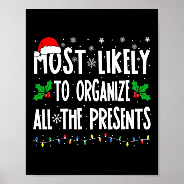 Póster Lo Más Probable Es Organizar Todas Las Presentacio (Frente)