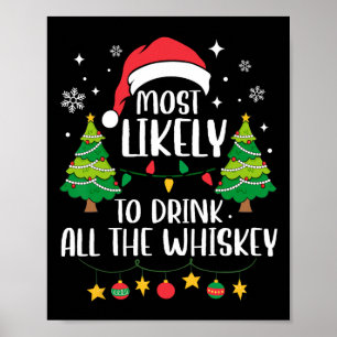 Póster Lo Más Probable Es Que Beba Todo Lo De Whiskey Que