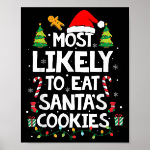 Póster Lo más probable es que coma la Navidad de la famil
