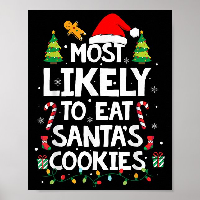 Póster Lo más probable es que coma la Navidad de la famil (Frente)