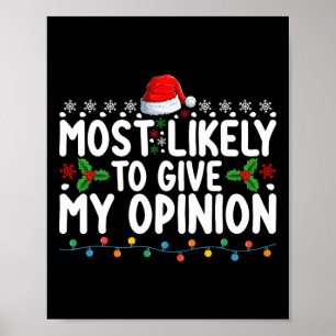Póster Lo Más Probable Es Que Den A Mi Opinión Navidades 