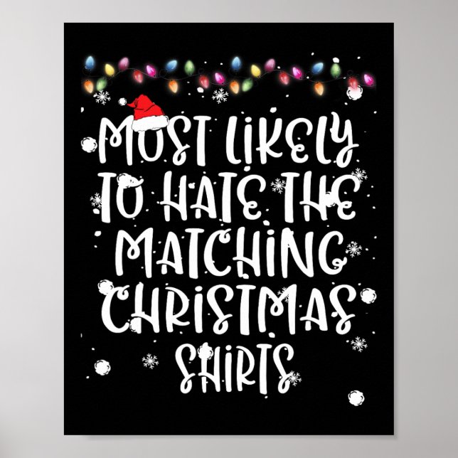 Póster Lo Más Probable Es Que La Familia Funny Coincida C (Frente)