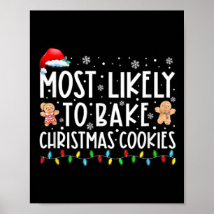 Póster Lo Más Probable Es Que Los Navidades De Bake Cocin