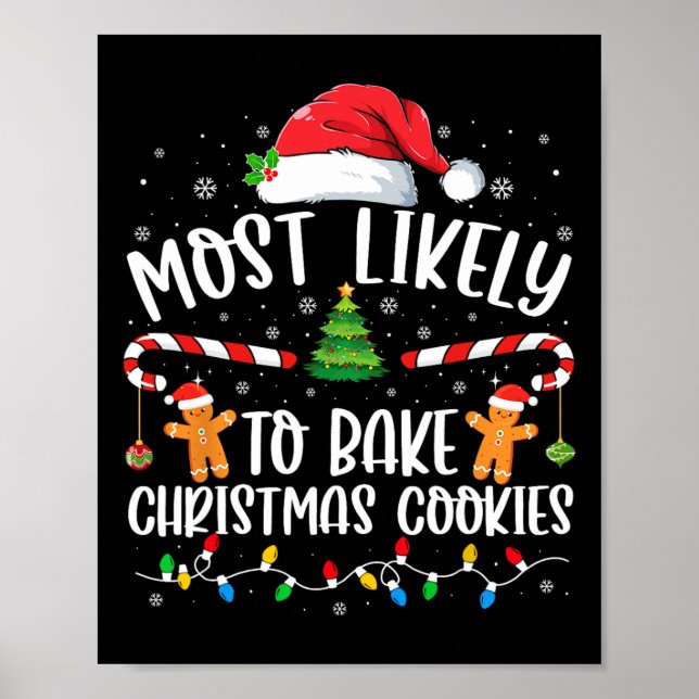 Póster Lo Más Probable Es Que Los Navidades De Bake Cooki (Frente)