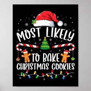 Póster Lo Más Probable Es Que Los Navidades De Bake Cooki