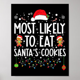 Póster Lo más probable es que los Navidades de cocina de