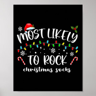 Póster Lo Más Probable Es Que Los Navidades De Rock Saque