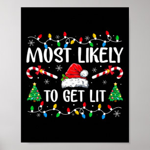 Póster Lo Más Probable Es Que Los Navidades Familiares Li