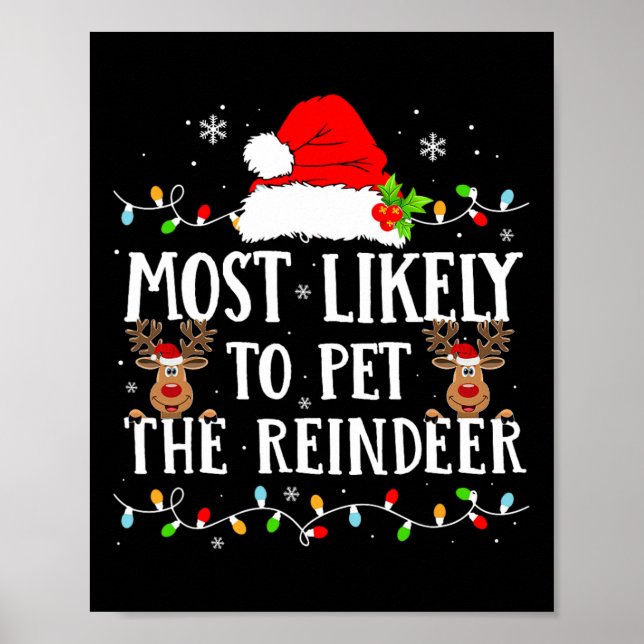 Póster Lo Más Probable Es Que Mascota A Los Navidades Gra (Frente)