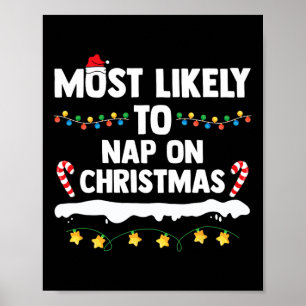 Póster Lo Más Probable Es Que Nap En Navidades Que Coinci