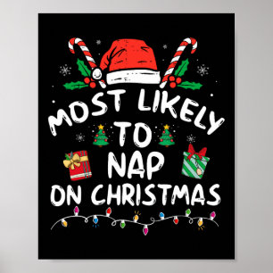 Póster Lo Más Probable Es Que Nap Sobre Los Navidades Que