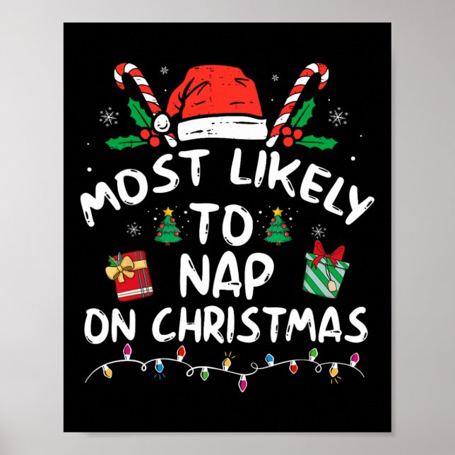 Póster Lo Más Probable Es Que Nap Sobre Los Navidades Que (Frente)
