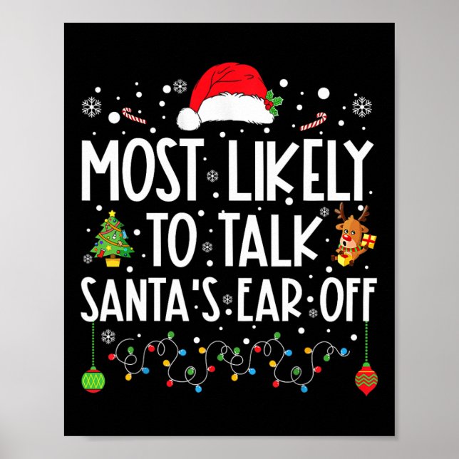 Póster Lo más probable es que no se hable de la Navidad f (Frente)