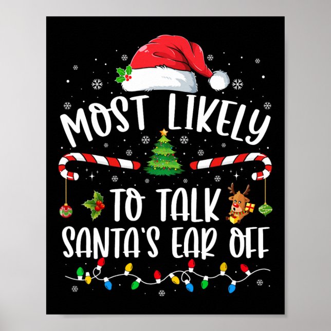 Póster Lo más probable es que no se hable de la Navidad f (Frente)