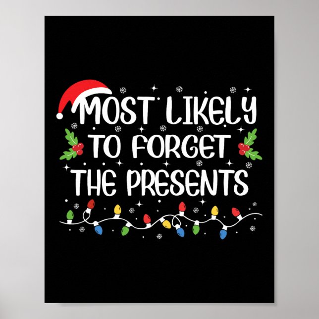 Póster Lo Más Probable Es Que Olviden Los Navidades Diver (Frente)