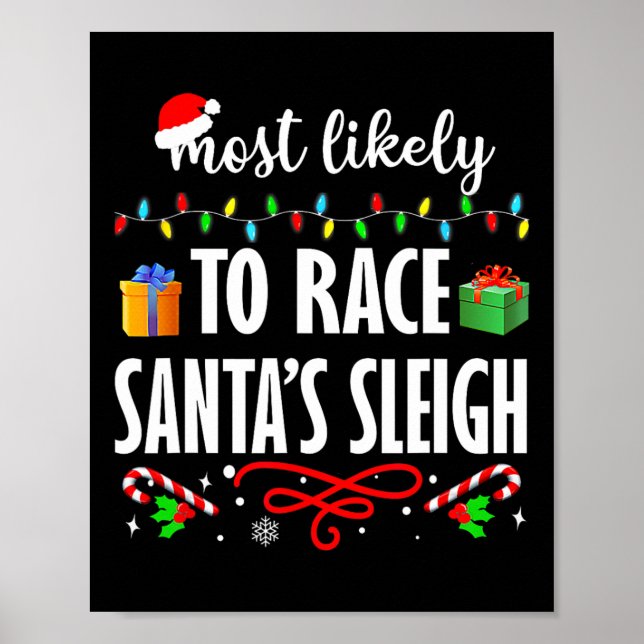 Póster Lo más probable es que regale a la familia Sleigh  (Frente)