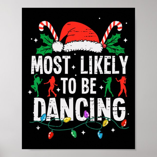 Póster Lo Más Probable Es Que Sean Navidades Bailarines F (Frente)