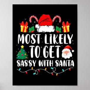 Póster Lo Más Probable Es Que Te Pones Con Santa Fun Fami