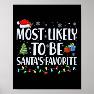 Póster Lo más probable es ser la familia de Navidades fav
