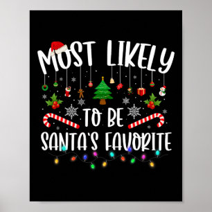 Póster Lo más probable es ser la familia de Navidades fav