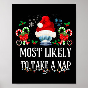 Póster Lo Más Probable Es Tomar Una Familia Nap Que Coinc