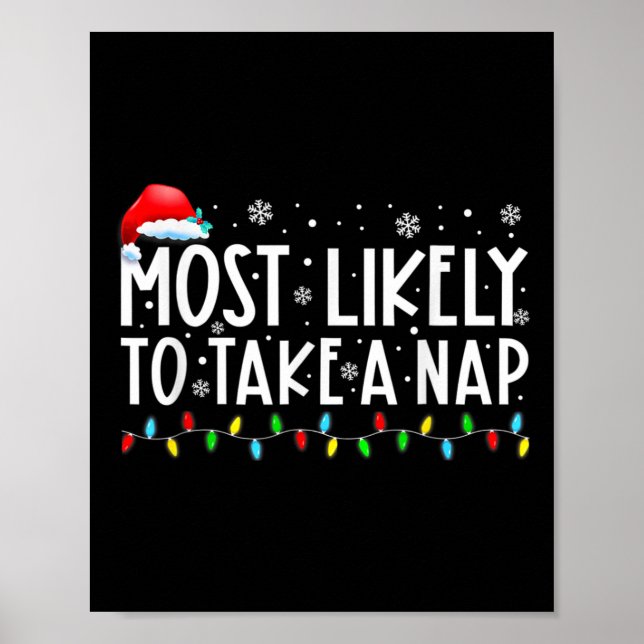 Póster Lo Más Probable Es Tomar Vacaciones Para Navidades (Frente)