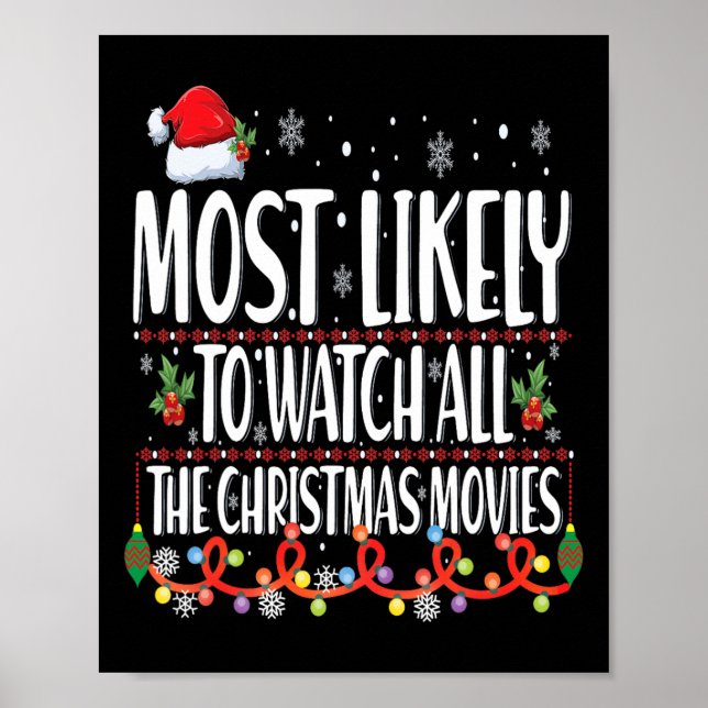Póster Lo Más Probable Es Ver Las Películas De Todos Los  (Frente)