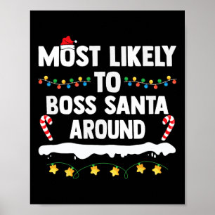 Póster Lo Más Probable Para El Jefe De Santa En Torno A L